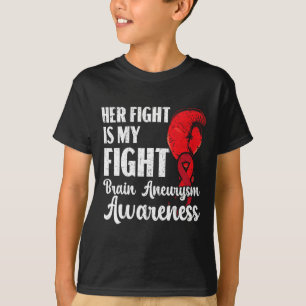 T-shirt Sa Lutte Est Mon Combat Médicale État Aneurysme A