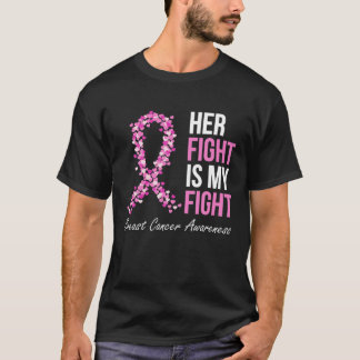 T-shirt Sa Lutte Est Mon Combat Traiter Le Cancer Sensibil