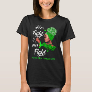 T-shirt Sa Lutte Est Notre Lutte Contre La Santé Mentale Q