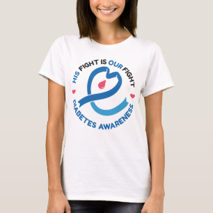 T-shirt Sa lutte est notre lutte – Sensibilisation au diab