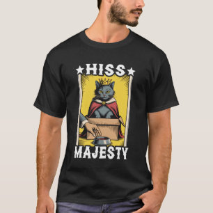 T-shirt Sa Majesté Drôle Chat Dans Boîte Mignon Chat