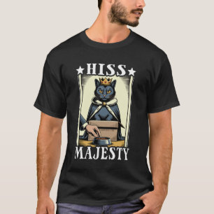 T-shirt Sa Majesté Drôle Chat Dans Boîte Mignon Chat