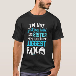T-shirt Sa plus grande fan nage soeur d'une nageuse soeur 