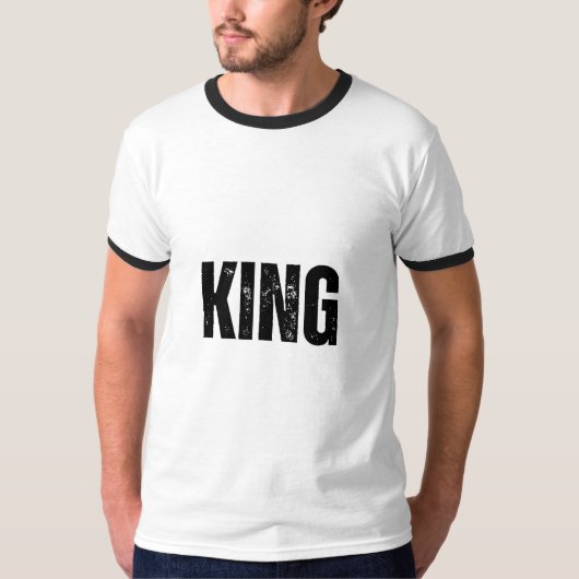 T-shirt Sa Reine & Son King Mugs - Romantic Matching Cadea (Devant)
