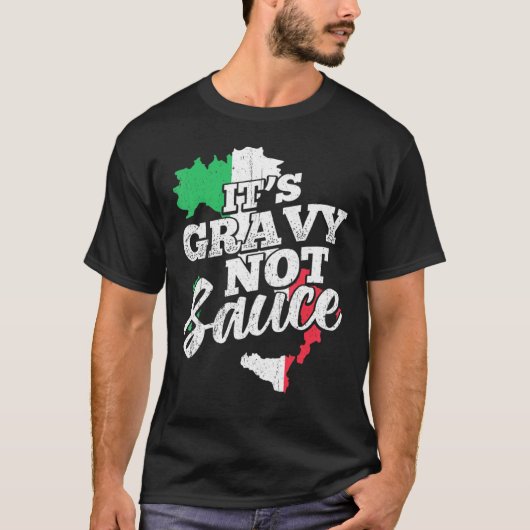 T-shirt Sa sauce grasse pas - Savourer Italiano Coulis (Devant)