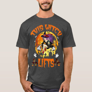 T-shirt sa Sorcière Ascenseurs Barbell Fitness Sorcière d'