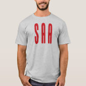 T-shirt SAA blanc T - Customisé (Devant)