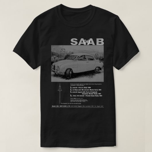 T-SHIRT SAAB 96      (Design devant)
