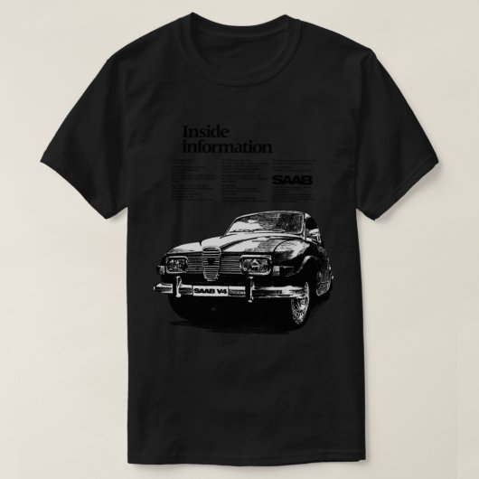 T-SHIRT SAAB 96 V4 (Design devant)