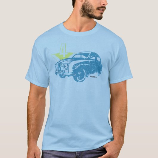 T-shirt Saab 96 V4 affligés (Devant)