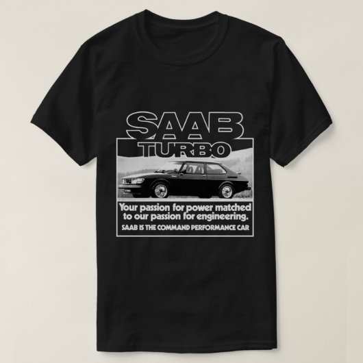 T-SHIRT SAAB 99 TURBO (Design devant)