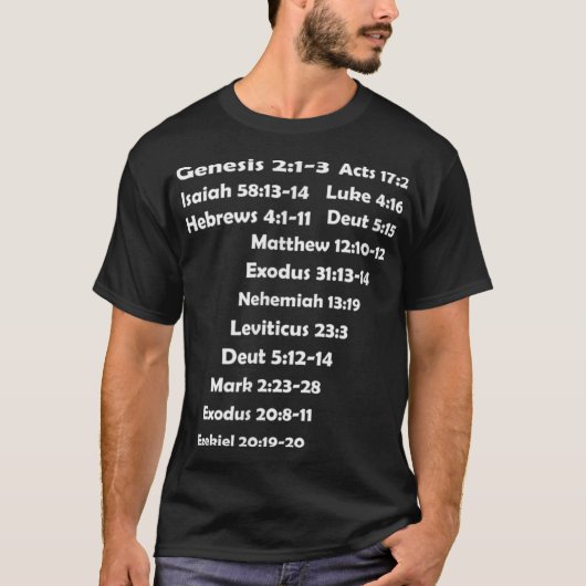 T-shirt Sabbat adventiste du septième jour SDA 7 (Devant)