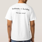 T-shirt Sabbat = dimanche ? (Dos)