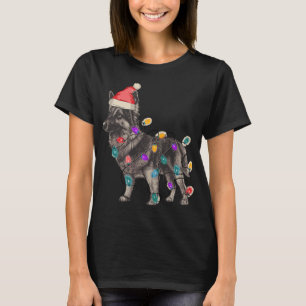 T-SHIRT SABLE ALLEMAND SHEPHERN AVEC SANTA CLAUS CASQUETTE