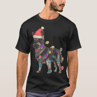 T-SHIRT SABLE ALLEMAND SHEPHERN AVEC SANTA CLAUS CASQUETTE
