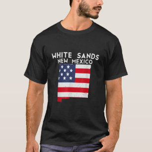 T-shirt SABLE BLANC USA State America Travel New Mexican N