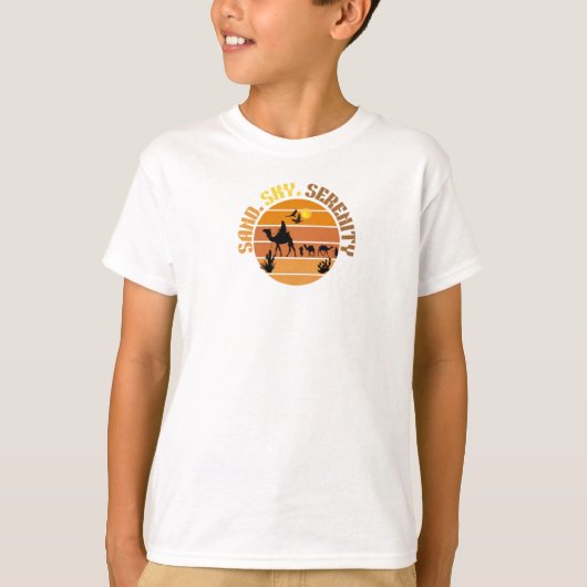 T-SHIRT SABLE.CIEL.SÉREINITÉ (Devant)