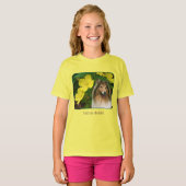 T-shirt Sable Collie Yellow Primrose Dog Art (Devant entier)