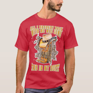 T-shirt Sable Dans Mes Bottes Country Music Lots Texas Cow
