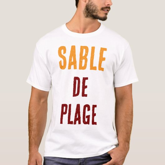 T-SHIRT SABLE DE PLAGE (Devant)