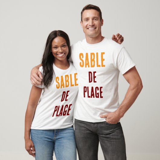 T-SHIRT SABLE DE PLAGE (Unisexe)