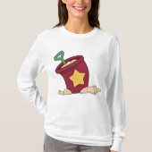 T-shirt Sable rouge avec étoile et lunette (Devant)