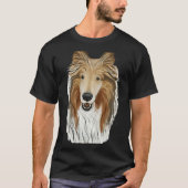 T-shirt Sable Rough Collie Chien (Devant)