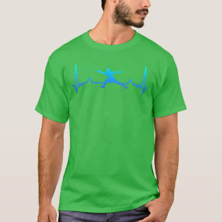T-shirt Sabre d'escrime Ligne de battement de coeur Cadeau