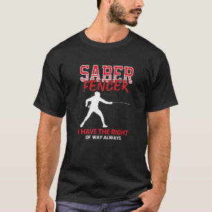 T-shirt Sabre Fencer Entraîneur Combat Sport Swordmashi