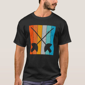 T-shirt Sabres de clôture Vintage rétro