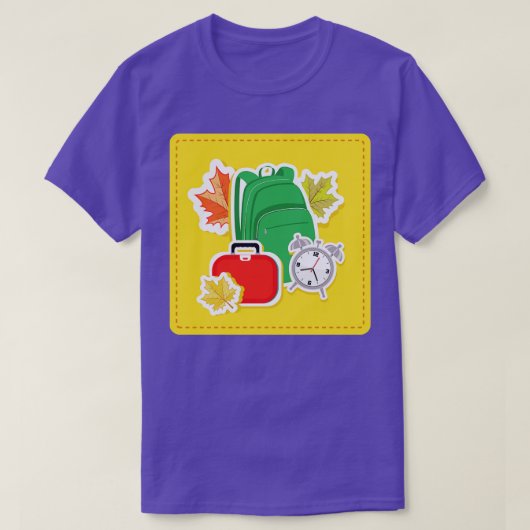 T-shirt Sac à dos à l'école (Design devant)