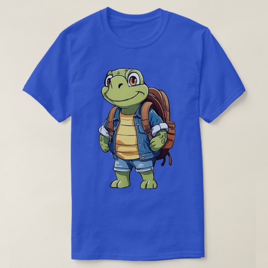 T-shirt Sac à dos à tortues (Design devant)
