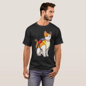 T-shirt Sac à dos Chat Pupille École (Devant entier)