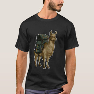 T-shirt Sac à dos d'aventure d'excursion de lama explorate