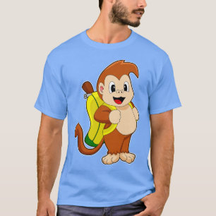 T-shirt Sac à dos de banane singe