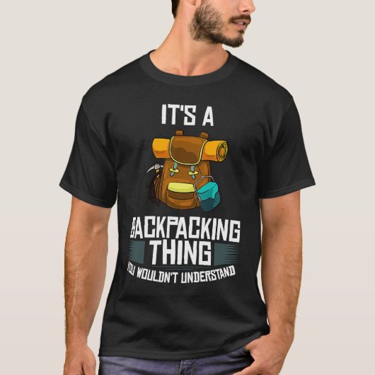 T-shirt Sac à dos de Randonnée (Devant)