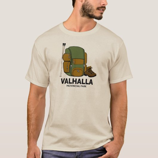 T-shirt Sac à dos du parc provincial Valhalla (Devant)