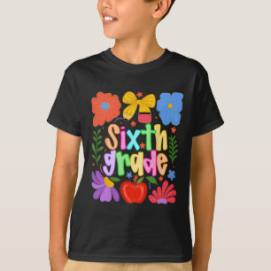 T-shirt Sac À Dos Préparé Pour La Sixième Année D'école En