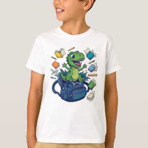 T-shirt Sac à dos T-Rex drôle - Retour à l'école dinosaure