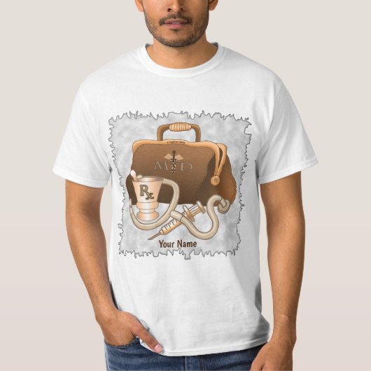 T-shirt Sac à main médical de médecin (Devant)