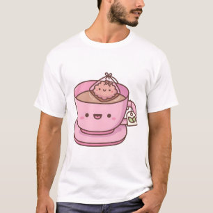 T-shirt Sac à thé et thé mignon