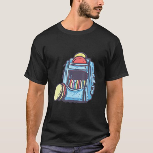 T-shirt Sac De Golf Disque Avec Disques (Devant)