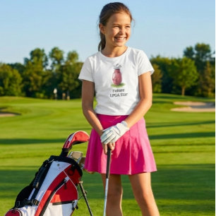 T-Shirt Sac de golf rose junior fille
