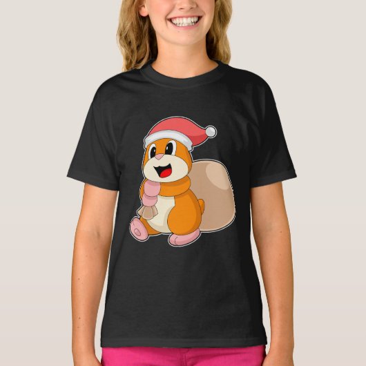 T-shirt Sac de Noël pour hamster (Devant)