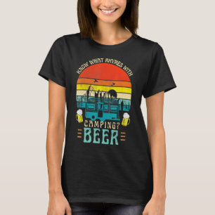 T-shirt Sachez ce qui rime avec la bière de camping graphi