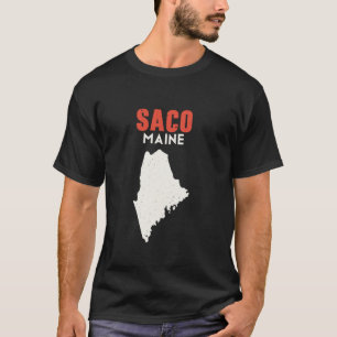 T-shirt Saco Maine USA State America Travel Mainer