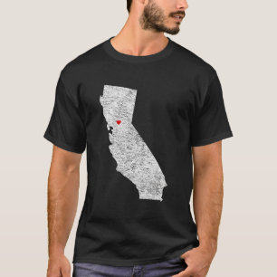 T-shirt Sacramento California Love Heart Nor Cal Sac Capit