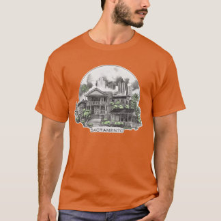 T-shirt Sacramento Ville Californie États-Unis rétro