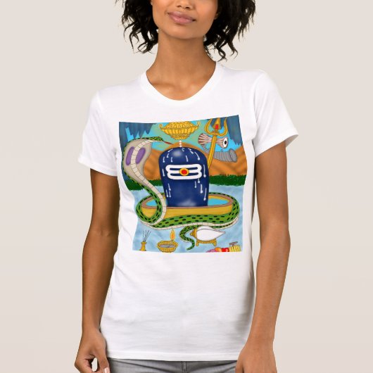 T-shirt Sacred Shivlingam – Divine Mahadev Spiritual T-Shi (Devant)