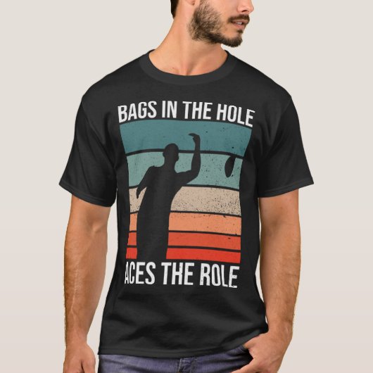 T-shirt Sacs Dans Le Trou Aces Le Rôle Cornhole (Devant)